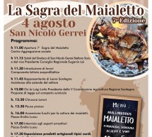 SAGRA DEL MAIALETTO – SAN NICOLO’ GERREI – SABATO 4 AGOSTO 2018