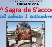 22° SAGRA DE S’ACCODRIU – PIMENTEL – SABATO 1 SETTEMBRE 2018