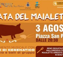 SAGRA DEL MAIALETTO – VILLA SAN PIETRO – VENERDI 3 AGOSTO 2018