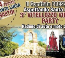 3° VITELLOZZO VINTAGE PARTY – MONASTIR – SABATO 4 AGOSTO 2018