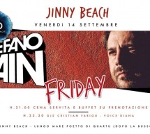 SPECIAL GUEST STEFANO PAIN – JINNY BEACH – QUARTU SANT’ELENA – VENERDI 14 SETTEMBRE 2018