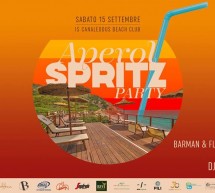 APEROL SPRITZ PARTY – IS CANALEDDUS CLUB – MARI PINTAU – SABATO 15 SETTEMBRE 2018