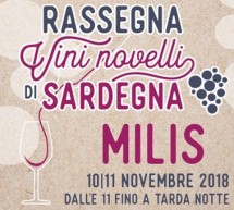 11° RASSEGNA DEI VINI NOVELLI DI SARDEGNA – MILIS – 10-11 NOVEMBRE 2018