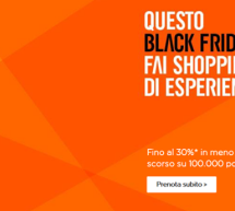 BLACK FRIDAY EASYJET – 100.000 POSTI COL 30% SCONTO RISPETTO AL PREZZO DELL’ANNO SCORSO