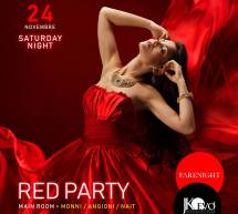 RED PARTY – JKO EVO’ – CAGLIARI – SABATO 24 NOVEMBRE 2018