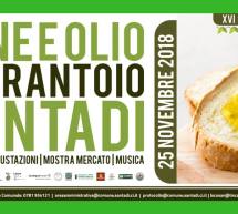 PANE E OLIO IN FRANTOIO – SANTADI – DOMENICA 25 NOVEMBRE 2018