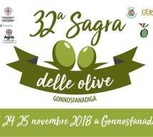 32° SAGRA DELLE OLIVE – GONNOSFANADIGA – 23-24-25 NOVEMBRE 2018