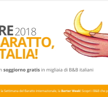 SETTIMANA DEL BARATTO 2018 – DORMI GRATIS NEI B&B D’ITALIA, IN SARDEGNA E NEL MONDO