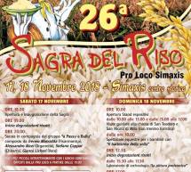 SAGRA DEL RISO  – SIMAXIS – 17-18 NOVEMBRE 2018