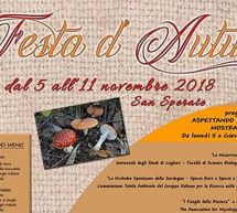 FESTA D’AUTUNNO – SAN SPERATE – 10-11 NOVEMBRE 2018