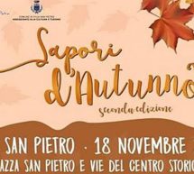 SAPORI D’AUTUNNO – VILLA SAN PIETRO – DOMENICA 18 NOVEMBRE 2018