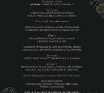 MENU DI CAPODANNO 2019 – RISTORANTE NIU – CAGLIARI – LUNEDI 31 DICEMBRE 2018