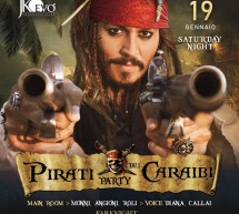 PIRATI DEI CARAIBI PARTY – JKO EVO’ – CAGLIARI – SABATO 19 GENNAIO 2019