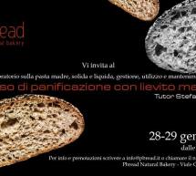 CORSO DI PANIFICAZIONE CON LIEVITO MADRE – PBREAD- CAGLIARI – 28-29 GENNAIO 2019