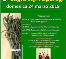 8° SAGRA DEGLI ASPARAGI  -VILLANOVA TRUSCHEDU – DOMENICA 24 MARZO 2019