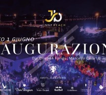 INAUGURAZIONE SATURDAY NIGHT – JINNY BEACH – QUARTU SANT’ELENA – SABATO 1 GIUGNO 2019