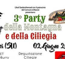 3° PARTY DELLA MONTAGNA E FESTA DELLA CILIEGIA – BURCEI -DOMENICA 2 GIUGNO 2019