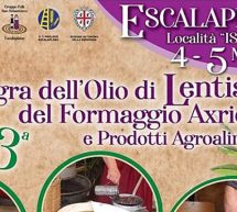 SAGRA DELL’OLIO DI LENTISCHIO E DEL FORMAGGIO AXRIDDA- ESCALAPLANO -4-5 MAGGIO 2019