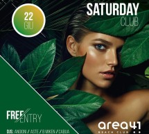 SATURDAY CLUB – AREA 41 – LIDO DISCOCLUB – CAGLIARI – SABATO 22 GIUGNO 2019