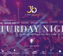 SATURDAY NIGHT – JINNY BEACH – QUARTU SANT’ELENA – SABATO 15 GIUGNO 2019