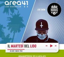 HORUS LIVE SHOW – AREA 41 – LIDO – CAGLIARI – MARTEDI 23 LUGLIO 2019