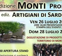 MONTI PRODUCE & ARTIGIANI DI SARDEGNA – DOMENICA 28 LUGLIO 2019