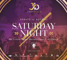 SATURDAY NIGHT – JINNY BEACH – QUARTU SANT’ELENA – SABATO 10 AGOSTO 2019