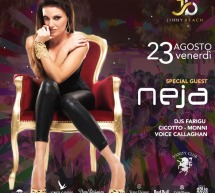 SPECIAL GUEST NEJA – JINNY BEACH – QUARTU SANT’ELENA – VENERDI 23 AGOSTO 2019