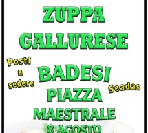 10° SAGRA DELLA ZUPPA GALLURESE – BADESI – GIOVEDI 8 AGOSTO 2019