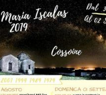 FESTA DI SANTA MARIA ISCALAS – COSSOINE – 30 AGOSTO- 2 SETTEMBRE 2019