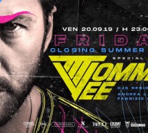 SPECIAL GUEST TOMMY VEE – LA PAILLOTE – CAGLIARI – VENERDI 20 SETTEMBRE 2019