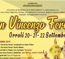 FESTA DI SAN VINCENZO FERRER- ORROLI – 20-22 SETTEMBRE 2019