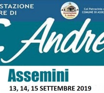 FESTA DI SANT’ANDREA- ASSEMINI – 13-14-15 SETTEMBRE 2019