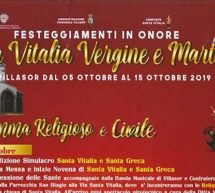 FESTA DI SANTA VITALIA – VILLASOR – 5-15 OTTOBRE 2019