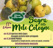 SAGRA DELLE MELE COTOGNE – SIRIS -DOMENICA 17 NOVEMBRE 2019