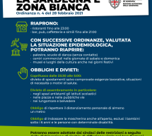 SARDEGNA ZONA BIANCA DA LUNEDI 1 MARZO 2021 -ECCO L’ORDINANZA